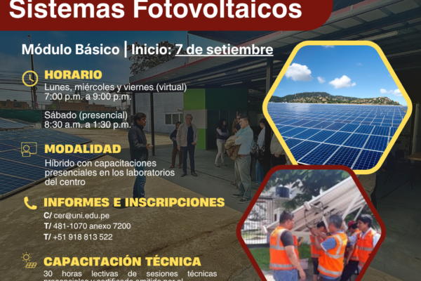 Thumbnail for Inscripciones abiertas al Módulo Básico de la Especialización en Sistemas Fotovoltaicos – Setiembre 2026